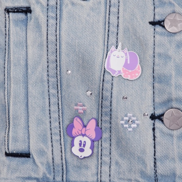 Disney Store Minnie Mouse Mystical Denim Jacket- Size 3 - Picture 4 of 12